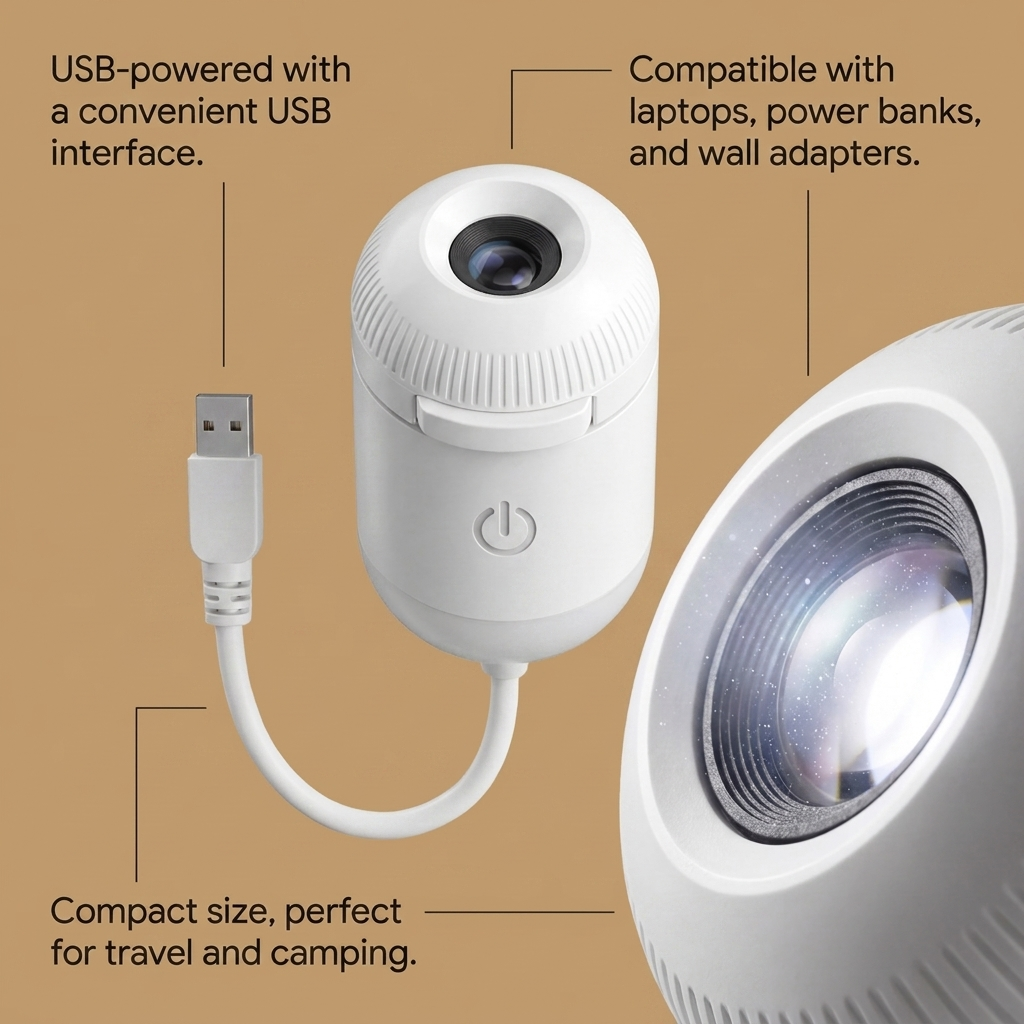 Star & Moon Projector Night Light
