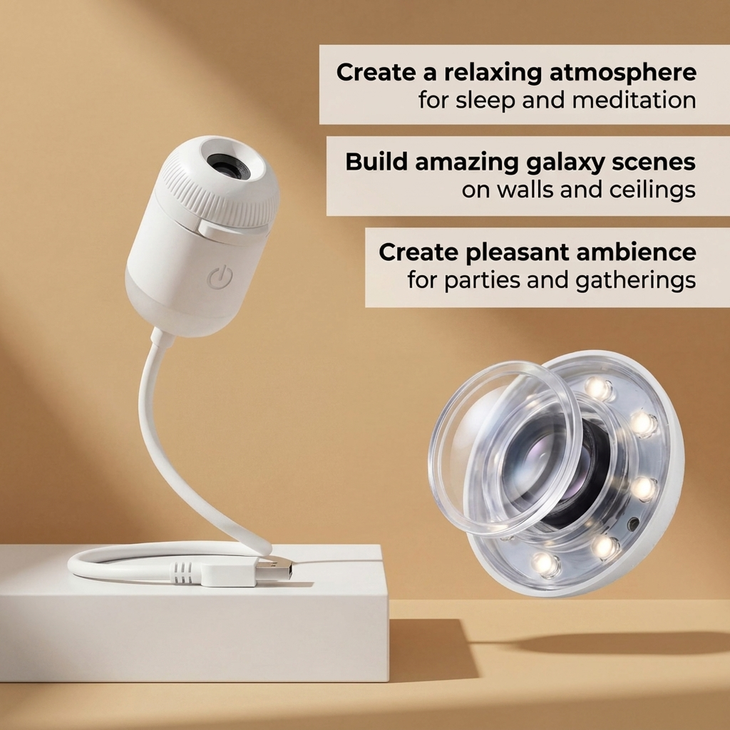 Star & Moon Projector Night Light